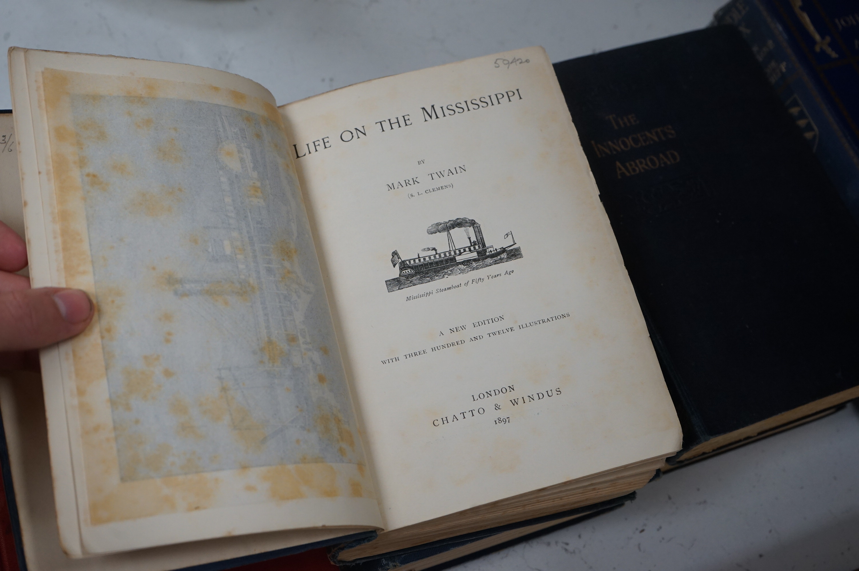 A collection of thirteen books to include; Watson, William, The Gardeners Assistant, John's Flowers of The Field, Twain, Tramp Abroad etc